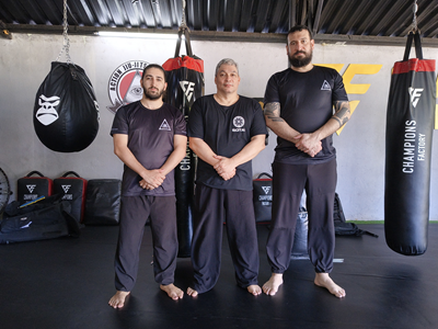 Sensei Ricardo Nakayama, Prof. Lucas e Prof. Tales